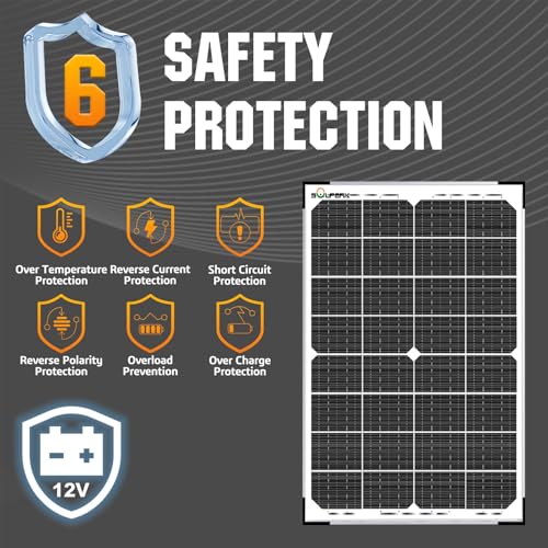 Image of SOLPERK 30W Solar Battery Charger Solar Battery Maintainer + Upgrade 10A MPPT Charge Controller + Adjustable Mount Bracket for Car RV Boat Motorcycle，12V Waterproof Solar Panel Kit Trickle Charging