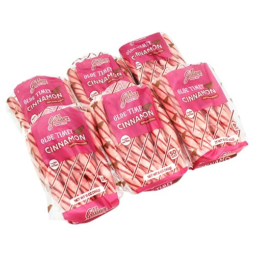 All City Candy Gilliam Olde Timey Soft Sticks, Cinnamon Flavor, 5 oz. Bags, Pack of 6