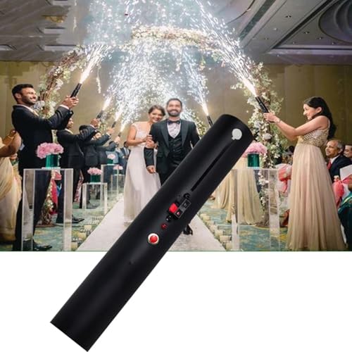 Máquina portátil de fogos de artifício frios eletrônicos, fogos de artifício para cenários, máquina de fogos de artifício frios manual adequada para casamentos, bares e cenários