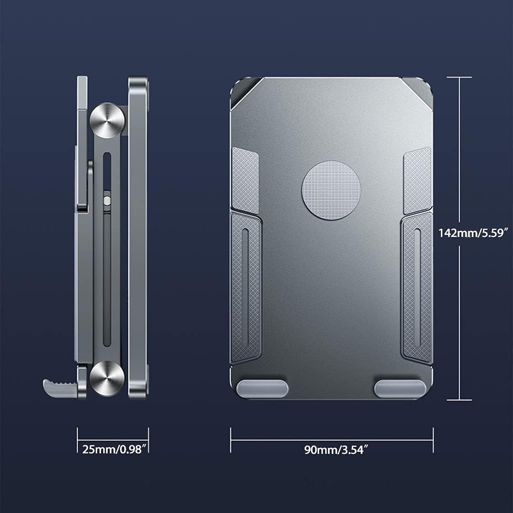 Adjustable Foldable Height Angle Phone Holder Foldable Cell Phone Stand Pad Holder Unisex Aluminum Dock