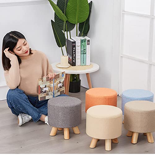 Repose-pieds polyvalent en lin avec assise confortable