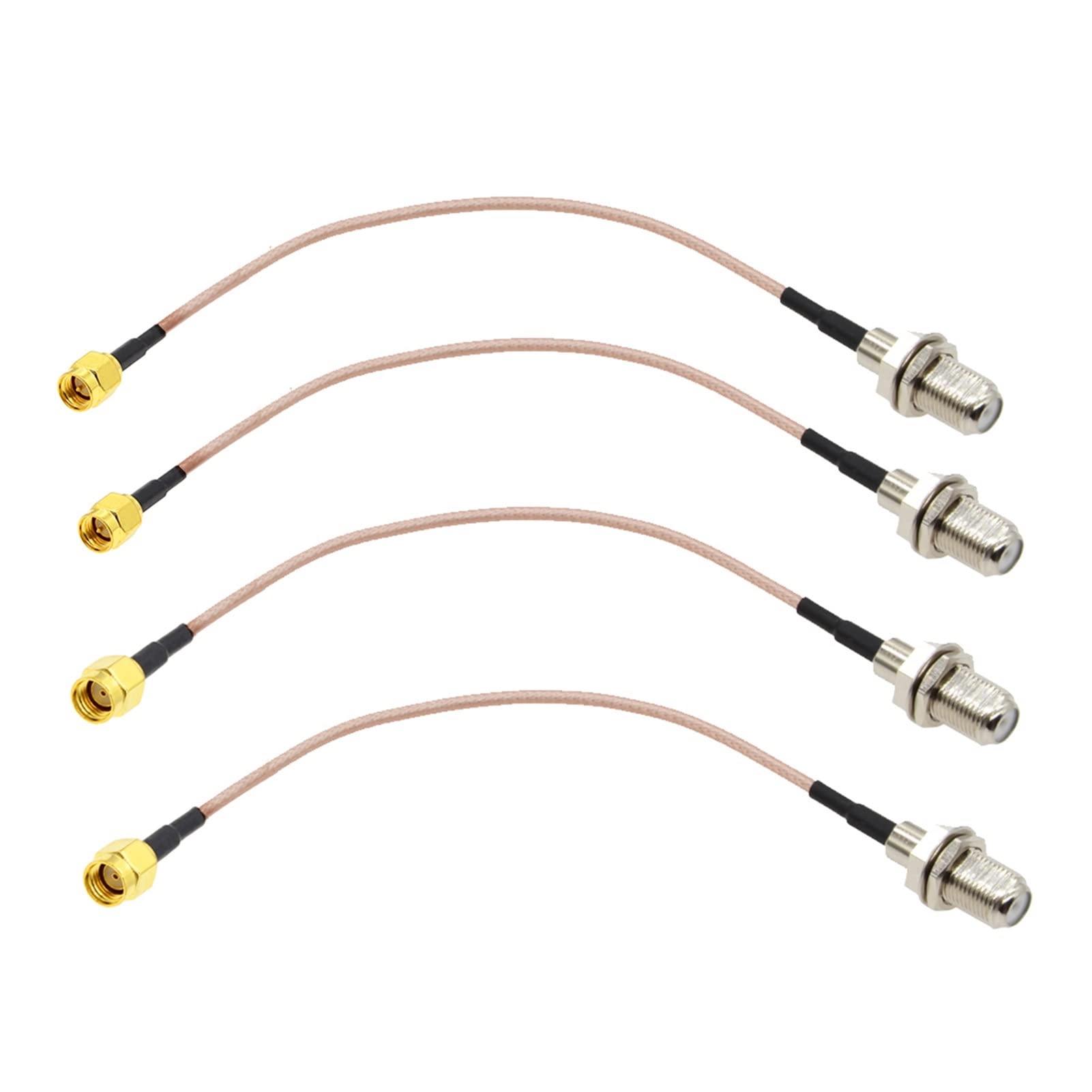 2pcs / lot Sma. Connecteur mâle à f RG316 Câble tretc WIFI Câble d'extension du routeur antenne SMA F Câble Rf. Jumper coaxial(F to SMA Male,30CM)