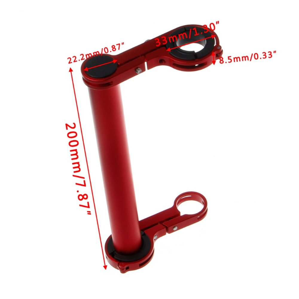 Rallonge De Guidon JTMKYO – 20 Cm En Alliage Alu, Support Léger Pour éclairage, GPS Ou Smartphone