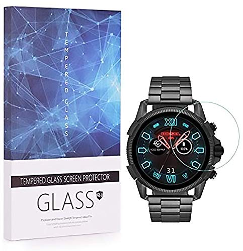 BECEMURU Diesel On Full Guard 2.5 Touchscreen beschermfolie displaybeschermfolie 9H hardheidsgraad gehard glas voor Diesel On Full Guard 2.5 touchscreen Smartwatch [3 stuks]