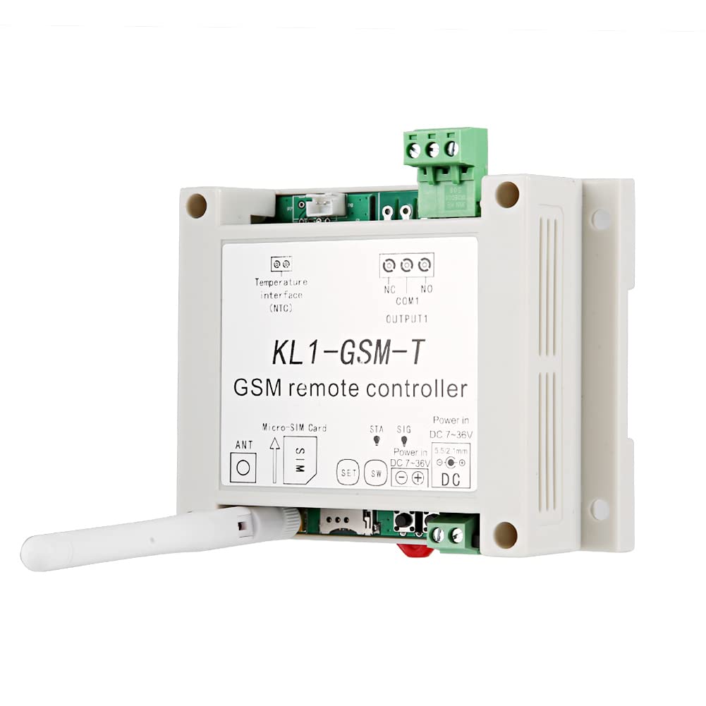The KL1-GSM-T GSM Temperature Control Sensor is a remote temperature controller suitable for 7-36VDC power supplies. It features 6 automatic temperature control functions and is ideal for industr