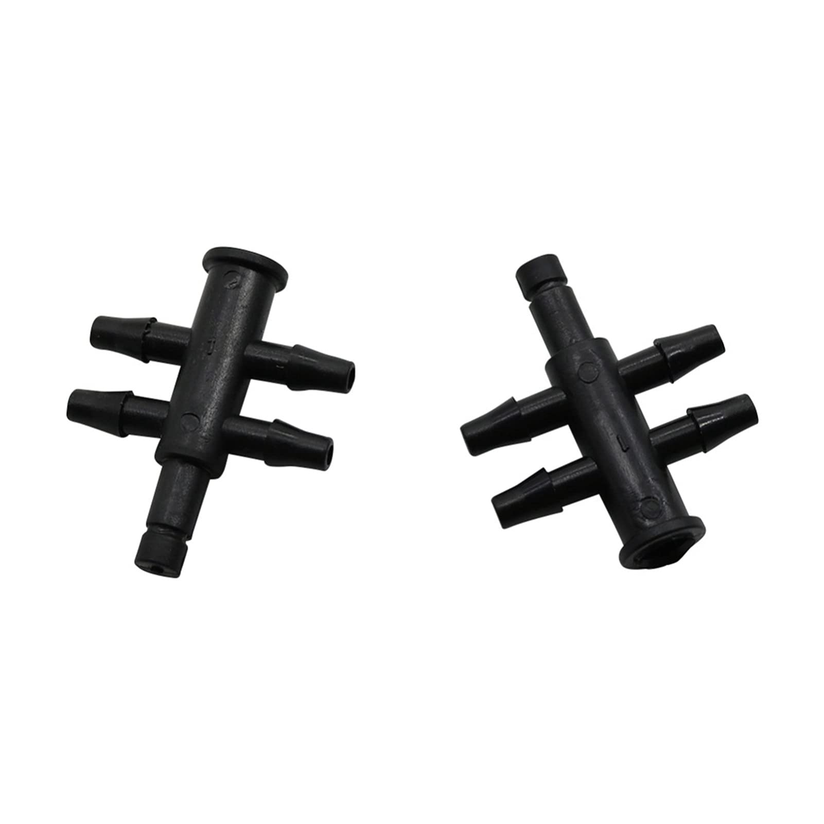 Garden Plumbing Garden Water Divider 4.5mm to 3mm Barbed 4-Way Hose Connector 50 Pieces of Greenhouse Drip Irrigation System Pipe Fittings