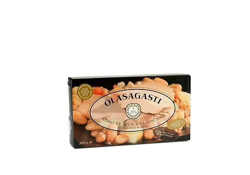 Olasagasti Filetes de Atún Enlatados a la Toscana, con Frijoles Blancos. Comida lista para comer. 6.70 oz
