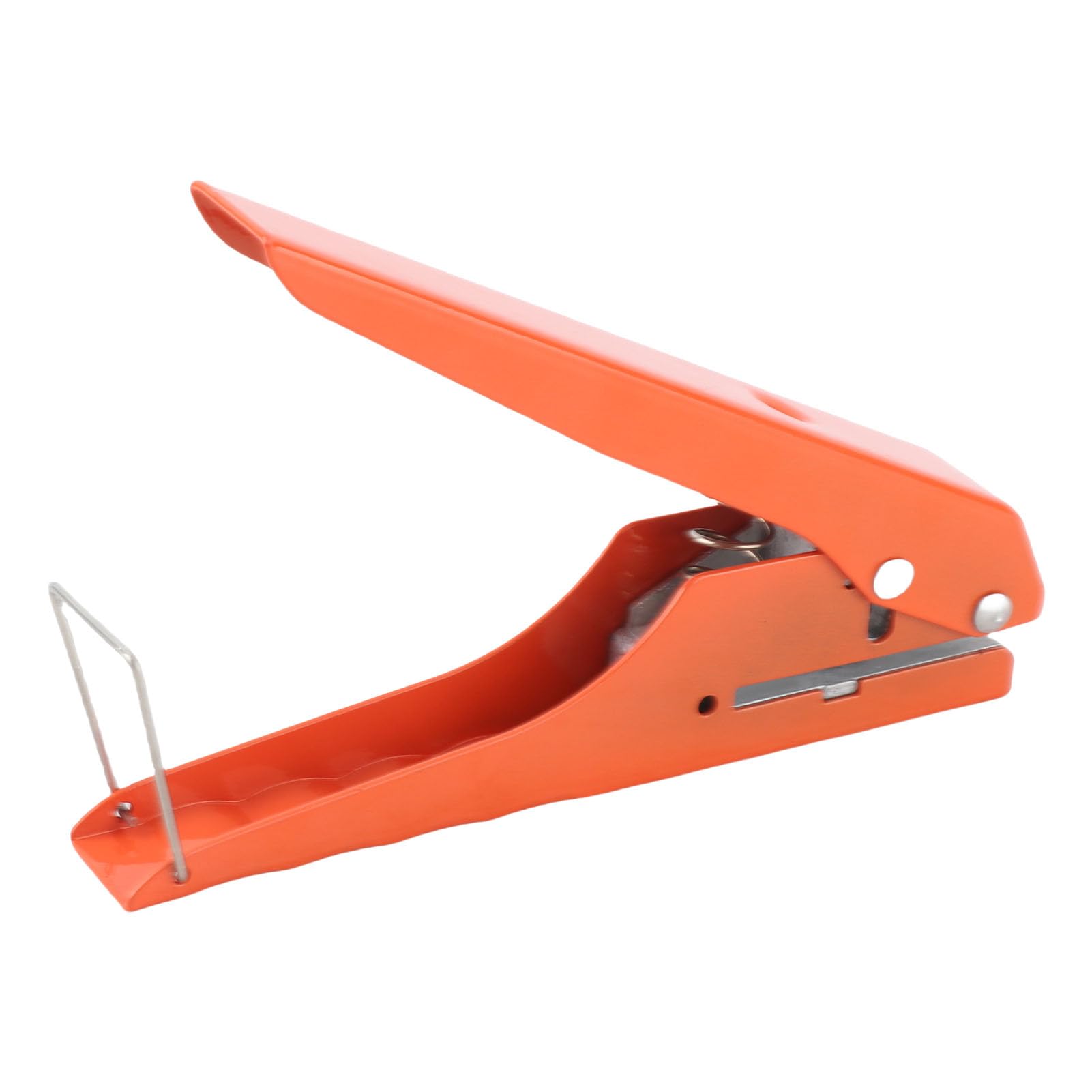 Pinza Punzonadora para Cantos, Hierro Cromado Brillante, Boca Oblicua Plana, Tratamiento Térmico Resistente, Ahorro de Mano de Obra, Punzón de un Agujero con Escala para