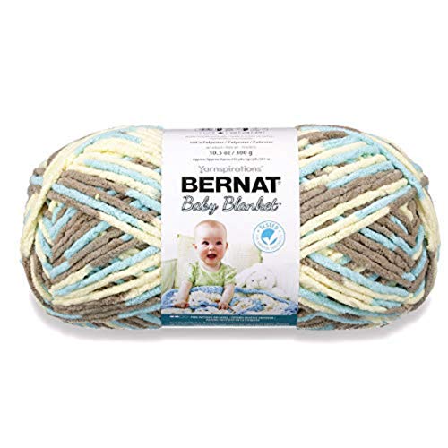 Image of Bernat Baby Blanket Yarn - (6) Super Bulky Gauge - 10.5 oz - Beach Babe - Single Ball Machine Wash & Dry