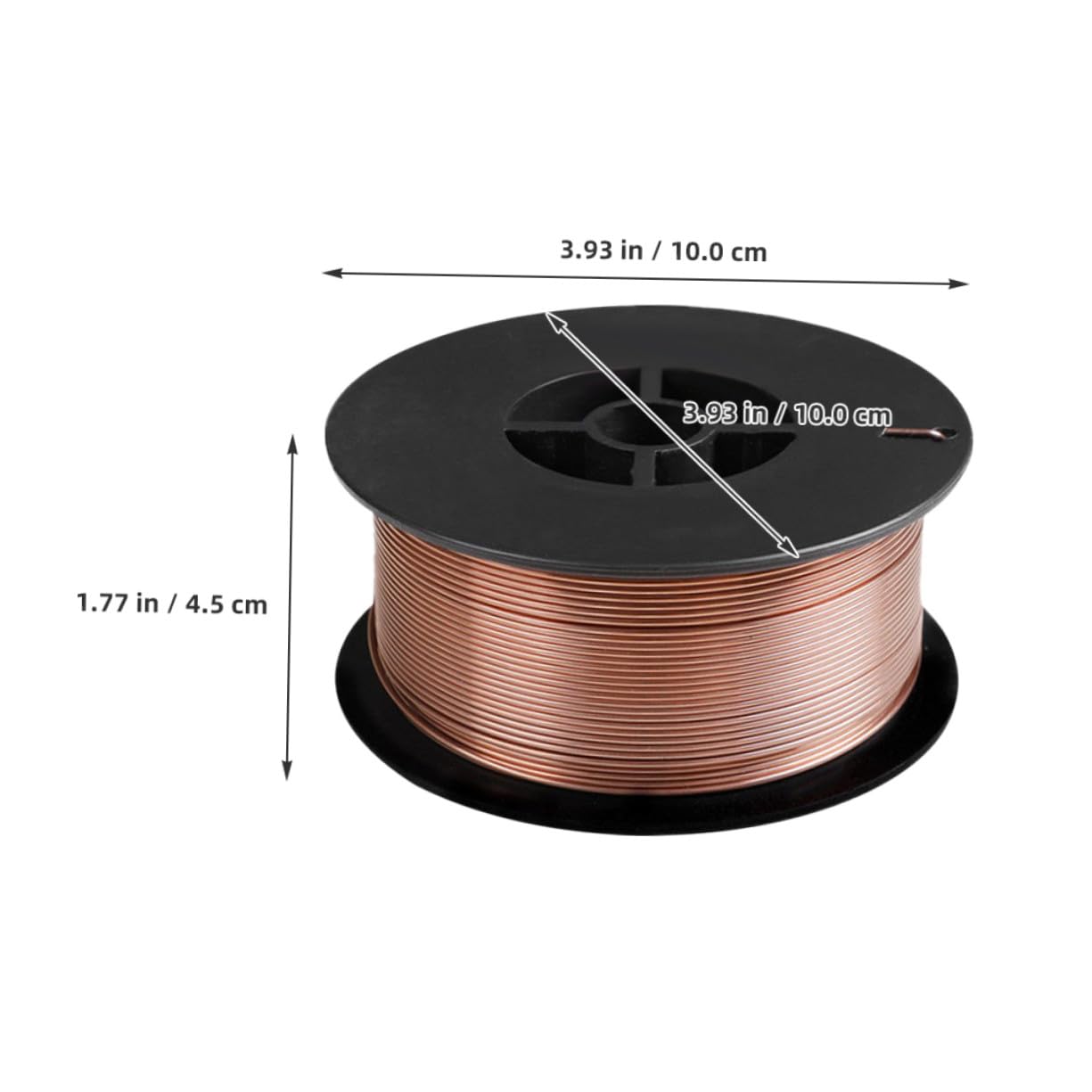Mikikit Alambre 0, 8 Mm de Acero al Carbono de Soldadura sin Gas | 1 Rollo, Núcleo Fundente para Soldador Mig, Uso en Fabricación y Tanques