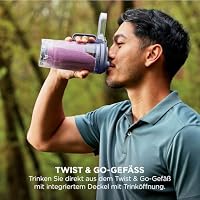 Ninja Blast Max Mixer & Smoothie Maker, 2 x 570 ml, Lavendel/Silber – Ansicht 8