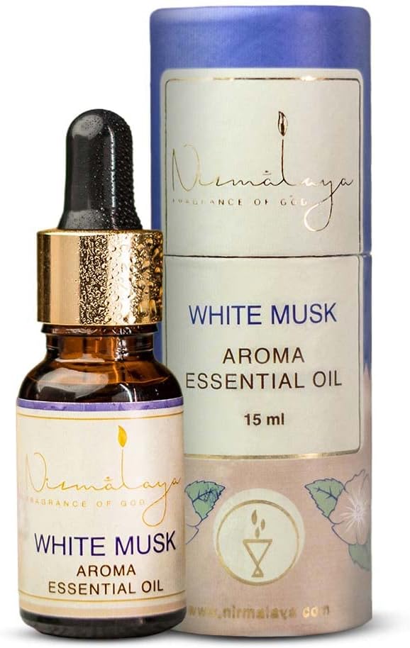 NIRMALAYA 100% Pure & Natural White Musk Essential Oil | Best Aromatherapy Essential Oil for Diffuser | Essential oils for home fragrance | 15ml per bottle