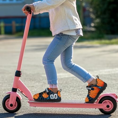 Children Sports Sneaker Balls Print Hook & Loop Closure Unisex Child Anti Slip Lightweight Shoes for School Running 6