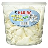 Haribo Weisse Mäuse, 1.05 kg Dose
