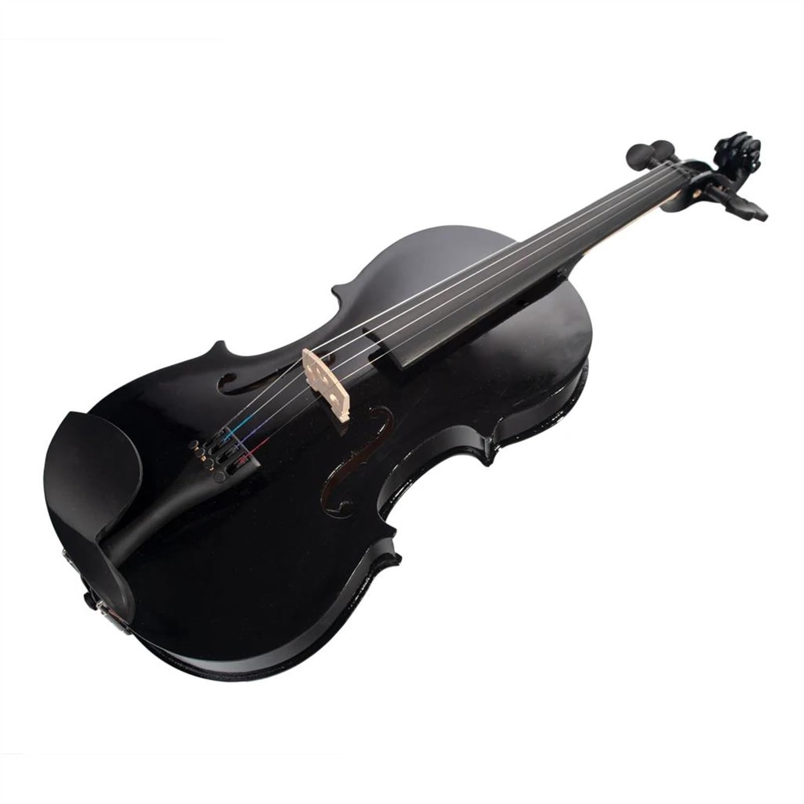 Violine 1/4 Größe Schwarzer Ahorn Holz Akustische Violine Geigengurte Brasilholz Bogen Violine Set