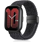 RUIMAYA Cinturino per Amazfit Active/2/GTS 4/GTS 4 Mini/GTS 3/GTS 2 Mini/Bip/GTR 42mm/Pop, Con Chiusura Magnetica,20mm Bracciale Cinturini Ricambio Regolabile, Grafite