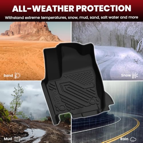 Image of LASFIT Floor Mats for Lexus GX550 2024-2026, 5-Seat with Cool Box | Full Set with Cargo&Backrest Mats, 3D Custom Fit TPE All Weather Car Mats, Full Coverage Secure-Fit Floor Liners, Easy Clean