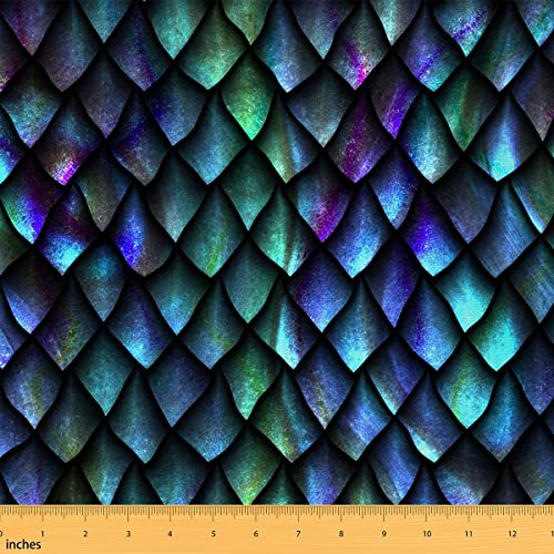 Dragon softbag Tissus au Metre, Dragon skin Tissu 276x150cm pour chaise, Tissu extérieur imperméable décoratif de qualité sirène Ameublement Tissu de...