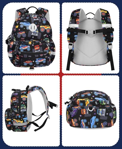 Image of Kids Backpack for Boys Girls Cute Kindergarten Daycare School Bag | Preschool Daycare Backpacks for Children Small Mini Lightweight 2-4 Kid Daily Bags with Reflective Straps