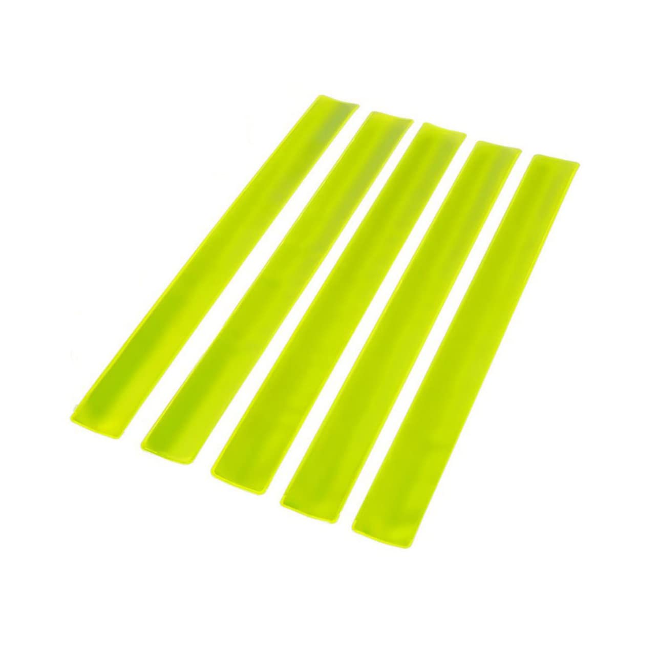 Abaodam 11Pcs Reflective Luminous Slap Bracelets for Night Running Safety High Visibility Wristbands Fluorescent Green for Events Concerts and Sports