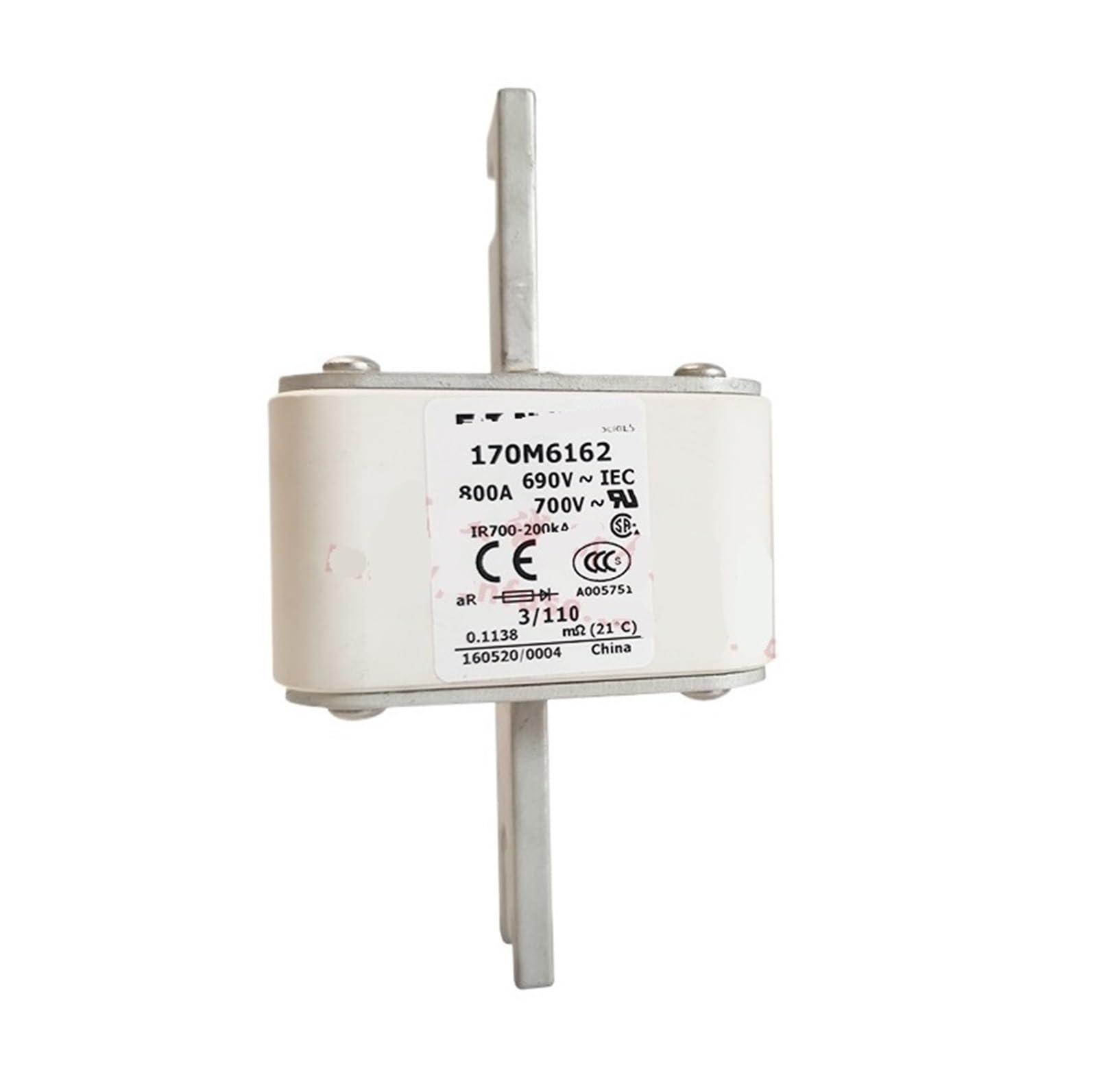 Fusible 170M8554 pour armoire électrique et sectionneur triphasé
