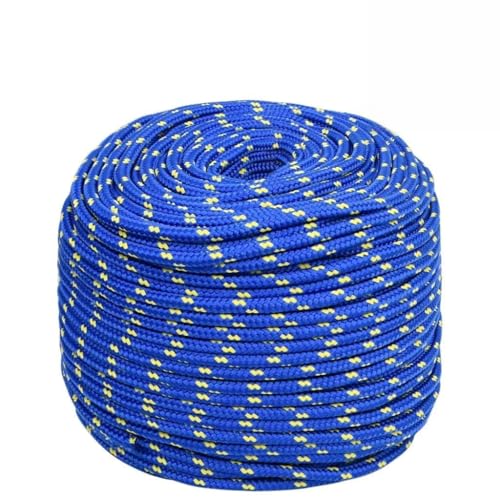 Thin Rope All Purpose Bondage Cord,Boat Rope Blue 8 mm 50 m Polypropylene,Use for Garden Home DIY Crafting Decoration,Widely Use
