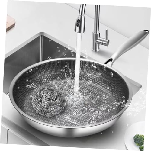 Wok de acero inoxidable con recubrimiento honeycomb Ciieeo miniatura 6