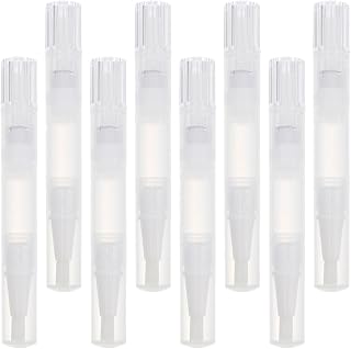 BETOOKY 8 Pcs Transparent Nail Oil Pens for Nail Art and Lip Gloss Refillable Beauty Fluid Containers Stylish Design for Easy Application