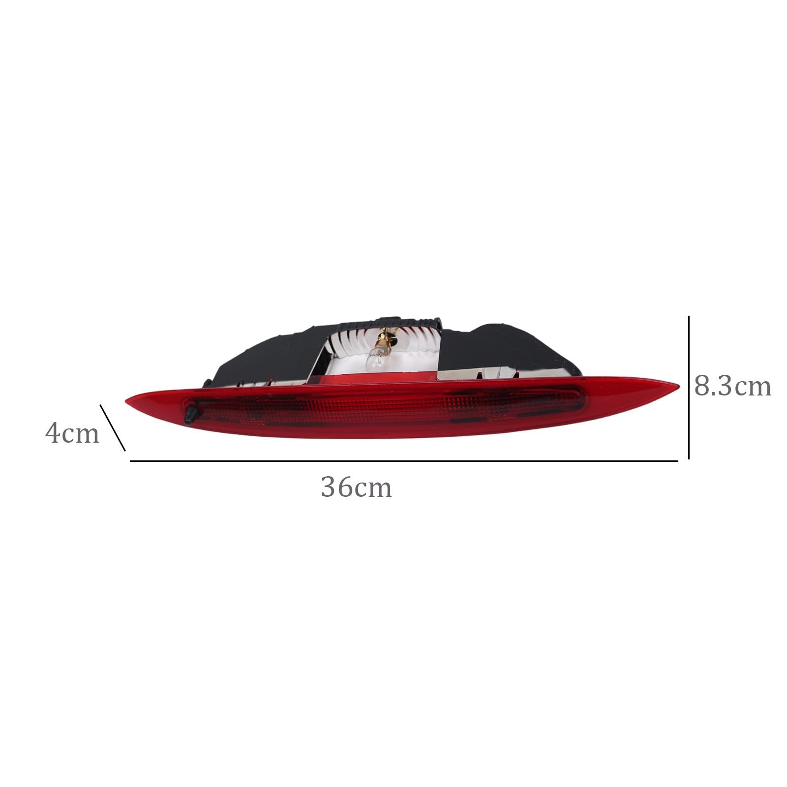 Luce Freno Compatibile con 8200219415 per Veicoli con Gruppo Ottico Posteriore, Sostituzione Diretta, Facile Installazione, Realizzata in Materiale PP, Rosso