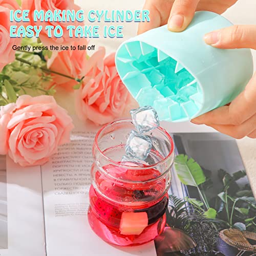 Mumufy Molde de Cubos de Hielo de Silicona Cilíndrico 4 Pzs miniatura 5