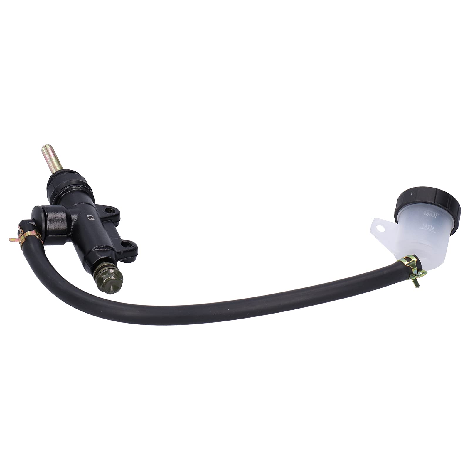 Jiawu Leva Freno a Pollice Frizione Moto, Kit Pompa Principale Posteriore Universale da 7 8 Pollici, Maniglia Freno in Lega di Alluminio con Accessori Completi per Modelli di Moto Universali