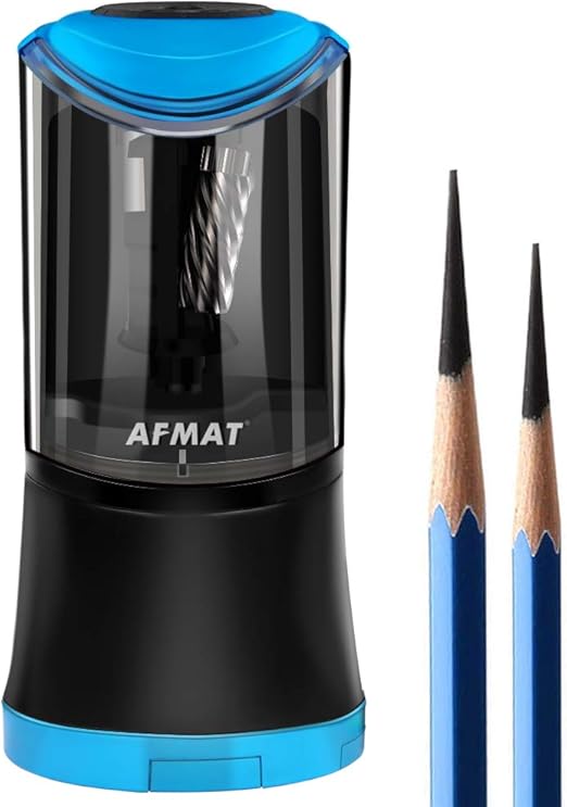 AFMAT Artist Pencil Sharpener, Long Point Pencil Sharpener, Electric