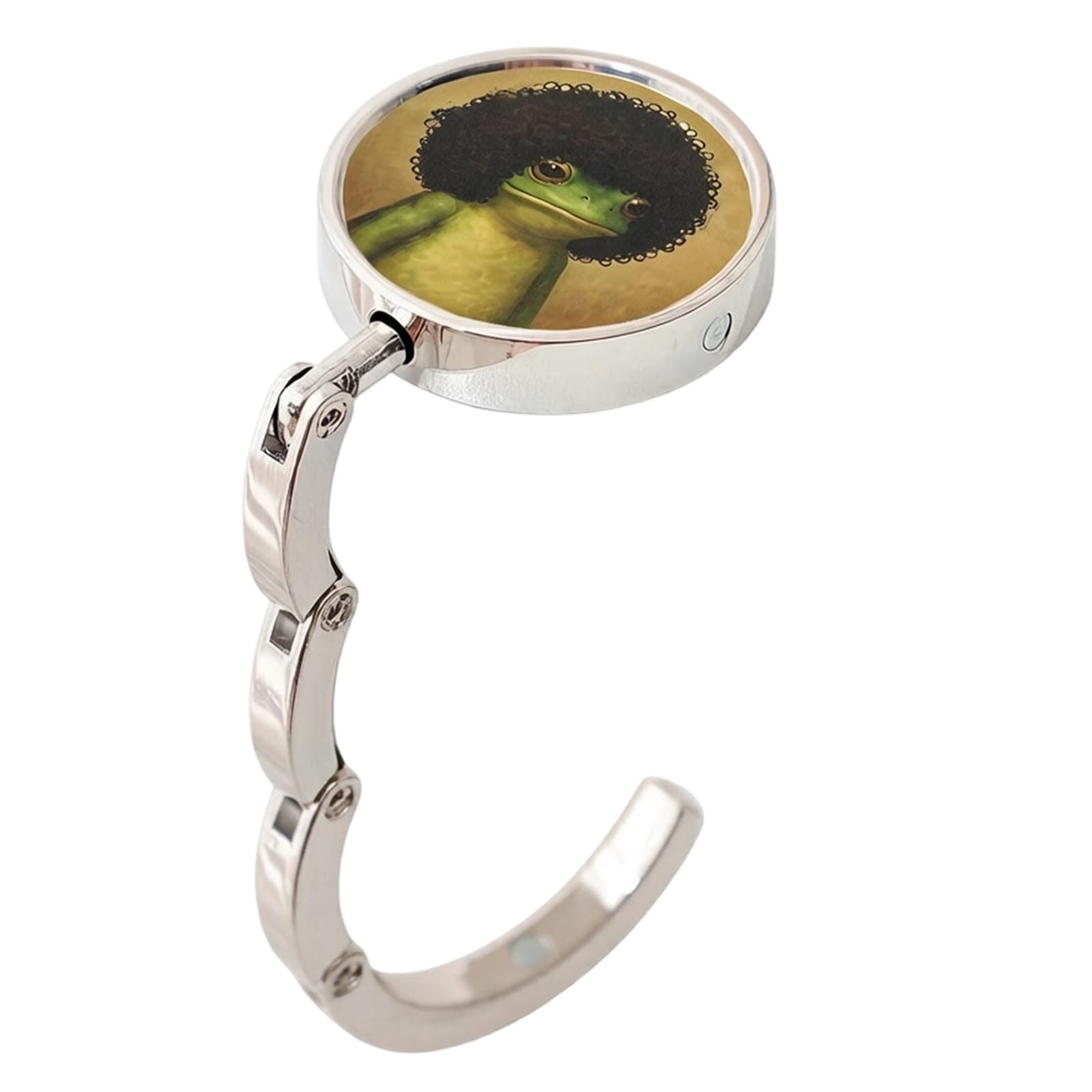 Piceioep Portable Circular Folding Hook Strong Metal Hanger for Offices and Travel Use Sturdy Alloy Construction Desk Organizers Portable Hook