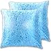 SAIAOS 2 sztuki poszewki na poduszki ozdobne, wzór szronu mrożonego lodu dekoracyjne poduszki poszewka na poduszkę na kanapę/krzesło, 60 x 60 cm