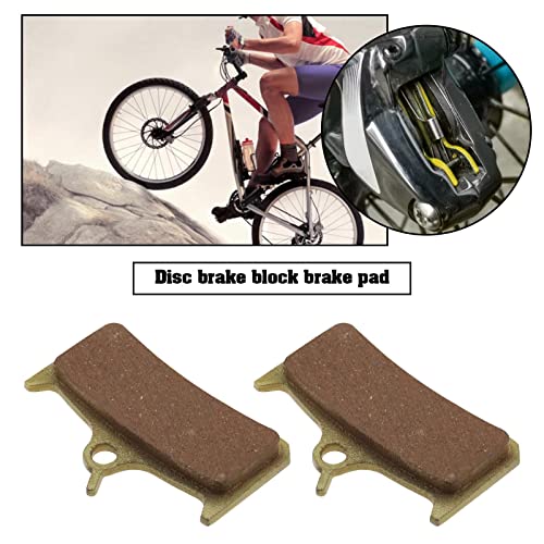 YINETTECH 2 Pair Bike Brake Pads Replacement Compatible with Hope Tech Mono M4 Trail Disc Brakes Sintered Metal Brake Pads Bike Accessories Gold - Image 3