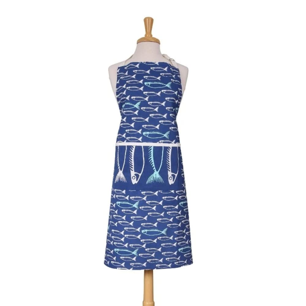 Dexam Fish Adult Apron Marine Blue