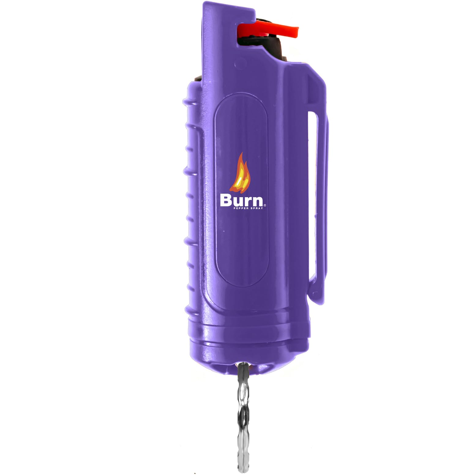 Burn Pepper Spray for Self Defense - 1/2oz Compact Pepper Spray for Women with Keychain, Maximum Strength, Police Grade with UV Dye, Ideal for Personal Safety, Security, Joggers & Home Defense, Purple