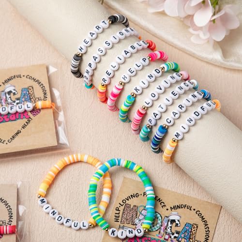 Tondiamo Medical Assistant Bracelets Gifts Bulk Stackable Clay Bead Adjustable Bracelets with Appreciation Card Healthcare Worker Gifts for Women Ma Nurse Birthday Coworker Birthday4