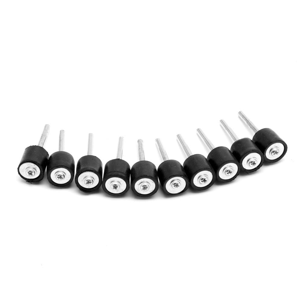 QIEIEI 10Pcs Drum Rubber Mandrels 1/8