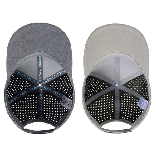 Image of UPF 50+ Performance Water Resistant Baseball Cap Lightweight Breathable Hat Golf Running Boat Hiking for Men Women