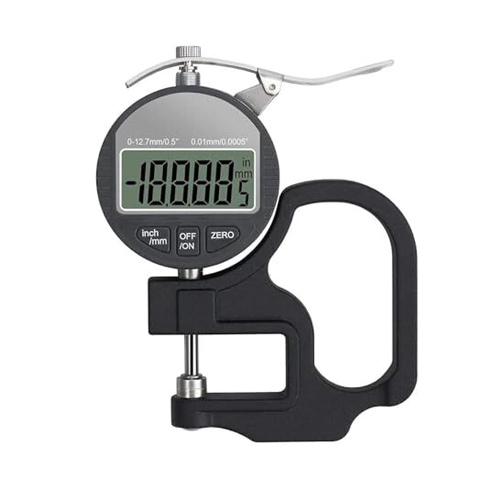 Tudcgjsxf 0-12.7Mm 0.01Mm Digital Thickness Gauge 0.01Mm Precision Measurement 12.7Mm 25.4Mm With Lcd Display(0-12.7Mm 0.01Mm)