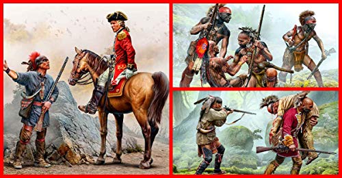 Masterbox Bundle LOT de Series Indianas Siglo XVIII 3 Kits Plástico 1/35 miniatura 1