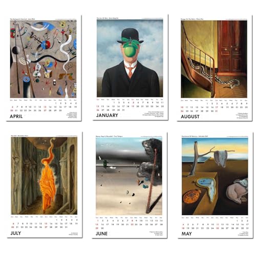 Image of Tallenge - 2026 Wall Calendar - Modern Masters Art - 12 x 17 Inches for Home & Office (Paper, Wall Calendar)