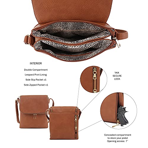 JESSIE & JAMES Cheyanne Concealed Carry Crossbody Bag with Lock and Key4