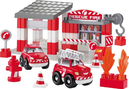 Ecoiffier – Playset: Abrick Fire Rescue progettato per le piccole mani