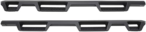 Westin 56-534695 HDX - Barras de paso de rueda a rueda Nerf para Silverado Sierra 1500 Crew Cab 2019-2023 (caja de 6.5 pies), color negro