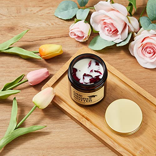 Rosemary+Orange+Sage Scented Candle - One Degree Hotter Candle, Grad Gift for Him or Her, Brown, 9 ounce - Image 3