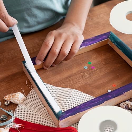 Image of 6 Rolls Double Sided Heavy Duty Foam Tape 18mm x 2mm x 5m, Weatherproof Adhesive for Indoor & Outdoor Use, Ideal for Home, Office, Car, Gap Filling, Decorative Mountings, and Trim