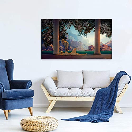 Toile Maxfield Parrish décorative pour salon élégant style vintage
