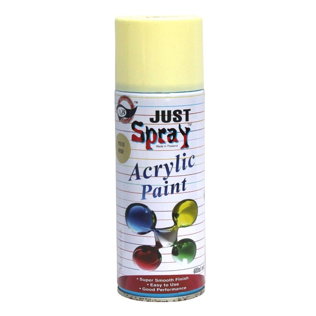 just spray Beige Gloss Finish Acrylic Multipurpose Spray Paint | DIY, Quick Drying Good finish for Metal, Wood, and Walls 400ml-image-41